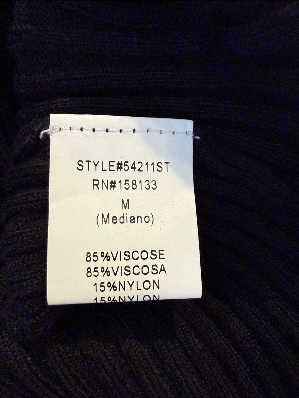 NEW PINK CLOVER Amalfi Sweater Tank Top Shirt Medium Black NWT Stitch Fix - Picture 11 of 12